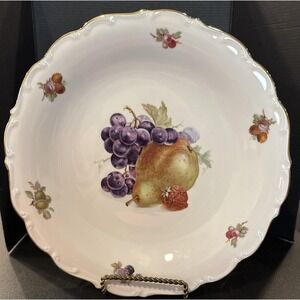 Bavarian Schumann Arzberg Porcelain Fruit‎ Plate Serving Platter 12 Inch Germany